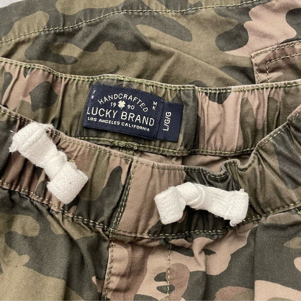 Lucky Brand Cotton Camouflage Cargo Boys Shorts Large - Picture 5 of 6